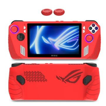ASUS Rog Ally Gaming Console Silicone Case + 2 Button Caps (Red) - 1