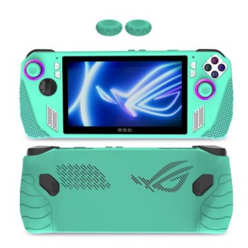 ASUS Rog Ally Gaming Console Silicone Case & Button Caps - Green Multicolor - 1