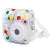 Fujifilm Instax Mini 12/11 Transparent Camera Case - Color Wave Dot - 1