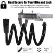 WEST BIKING 1.2m Bicycle Lock - PVC Steel Cable, Anti-theft, Waterproof - 4