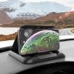 Carbon Fiber Pattern Car Mobile Phone Holder - Silicone Dashboard (Black) - 1