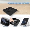 Carbon Fiber Pattern Car Mobile Phone Holder - Silicone Dashboard (Black) - 5