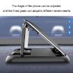 Carbon Fiber Pattern Car Mobile Phone Holder - Silicone Dashboard (Black) - 6