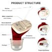 Invisible In-Ear Hearing Aid Sound Amplifier for Elderly, Left Ear, Skin Color - 4