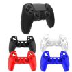 PS5 Gamepad Silicone Case - Non-slip Texture Protective Cover (Black) - 2