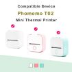 Phomemo T02 Bluetooth Printer Thermal Paper 3 Rolls 50mmx3m Blue/White - 9