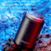 KONKA Mini Portable Waterproof Razor for Men, Black + 3 Knife Heads - 6