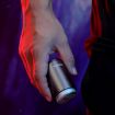 KONKA Mini Portable Waterproof Razor for Men, Black + 3 Knife Heads - 8
