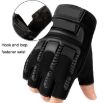 Non-slip Silicone Half-finger Gloves for Outdoor Sports - Black - 5