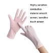 Free Code Summer Sunscreen UV Protection Ice Silk Gloves - White - 5