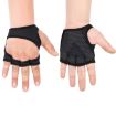 XL Weightlifting Dumbbell Bar Anti-slip Wrist Fitness Gloves (Black) - 1