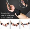 XL Weightlifting Dumbbell Bar Anti-slip Wrist Fitness Gloves (Black) - 6