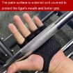 Black M Weightlifting Gloves - Anti-slip, Anti-cocoon, Four-finger Design - 7