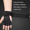 XL Weightlifting Dumbbell Gloves - Anti-slip, Anti-cocoon, Red, Four-finger - 6