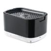 Black Press Type Soap Dispenser with Double Layer Drainage Soap Dish - 1