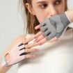 Yoga Sports Gloves - Non-slip, Shock-absorbing, Half-finger, Size S, Pink - 8