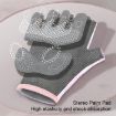Yoga Sports Gloves - Non-slip, Shock-absorbing, Half-finger, Size S, Purple - 5