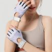 Yoga Sports Gloves - Non-slip, Shock-absorbing, Half-finger, Size S, Purple - 9