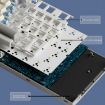 LANGTU LT84 Wireless Tri-Mode RGB Keyboard, Sea-Air Axis Pro, Whiteout - 9