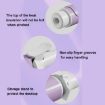 40mm Hair Curler Big Wave Ion Oil Coated Curling Iron, CN Plug, Purple - 6