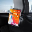 Folding Stretchable Headrest Tablet Bracket for Car Rear Seat - Metal Clamp - 1
