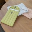 16" Yellow Green Cotton Embroidery Laptop Bag - Lightweight Protective Case - 2