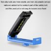 SHUNWEI Blue Car Safety Belt Limiter Anti-Stranglehold Clip - 1 Pair - 3