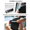 SHUNWEI Blue Car Safety Belt Limiter Anti-Stranglehold Clip - 1 Pair - 8