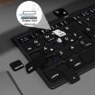 Leather Wireless Bluetooth Keyboard with Touch-Pad - Multi-System Portable Keypad - 3