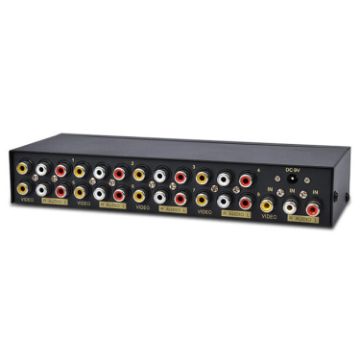 FJGEAR FJ-108AV 1 In 8 Out Audio Video Splitter CVBS Separator - 1
