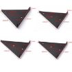 Invisible Triangle Wall Shelf Bracket, 230x170mm, Black, With Screws - 3