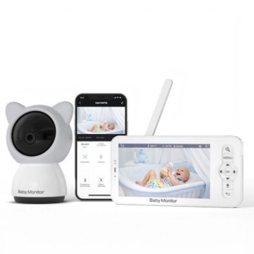 5" HD Baby Monitor Wireless WiFi Camera AU Plug - 1