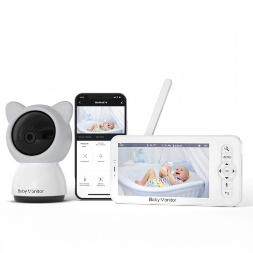 5" HD Baby Monitor Wireless WiFi Camera AU Plug - 1