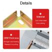 Triangle Corners Anti-Shaking Fixing Fittings for Bed Frame, 4pcs Set, Bronze - 4