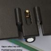 Large Groove Sliding Door Closet Pulley Accessories & Lower Track - 9