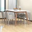 Large 1.25" Round Table & Chair Leg Covers 8pcs Set - Dark Brown - 9