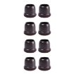 2" Dark Brown Table & Chair Leg Covers 8pcs Set - Floor Protectors - 1