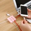Black Cable Clip Desk Wall USB Charging Cable Holder Organizer Winder - 5