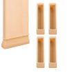 Children's Bed Feet Protector Set - 4pcs Silicone Anti-Slip Mat (Yellow) - 1
