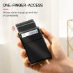 Slim Metal Wallet - Pop Up Credit Card Holder RFID Blocking (Silver) - 4
