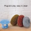 Removable Wire Ball Kitchen Brush for Pots & Dishes (Random Handle) - 6