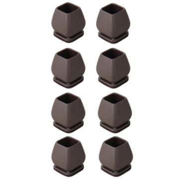 15 Tilt Table & Chair Feet Covers - 0.75" 8pcs Set (Square) - 1