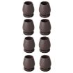 1" 8pcs 15 Tilt Table & Chair Feet Shock-Absorbing Covers (Round) - 1