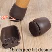 1" 8pcs 15 Tilt Table & Chair Feet Shock-Absorbing Covers (Round) - 7