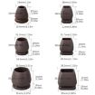 1.25" 8pcs 15 Tilt Table & Chair Feet Shock-Absorbing Covers (Round) - 2