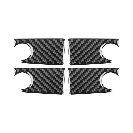 Mercedes-Benz G-Class W463 Inner Door Bowl Sticker Set - 4pcs Black - 1