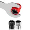 Hexagonal Metal Tire Valve Caps - 4pcs Set Universal Red Covers - 2