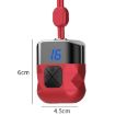 Red Mini Hanging Neck EMS Pulse Cervical Massager for Shoulder Therapy - 3