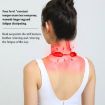 Red Mini Hanging Neck EMS Pulse Cervical Massager for Shoulder Therapy - 6