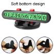 Red 2-in-1 Car Dashboard Phone Holder & Temporary Parking Sign - 3